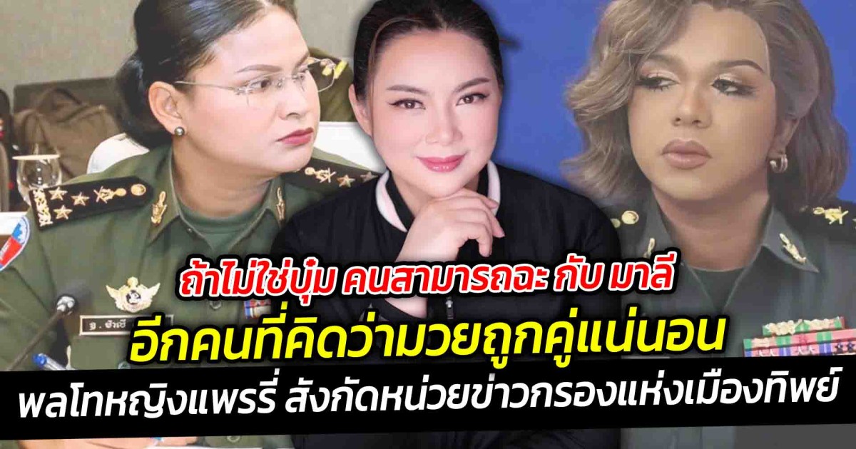 ถ้าไม่ใช่บุ๋ม คนสามารถฉะ กับ มาลี อีกคน ที่คิดว่ามวยถูกคู่แน่นอน อย่าง พลโทหญิงแพรรี่ สังกัดหน่วยข่าวกรองแห่งเมืองทิพย์