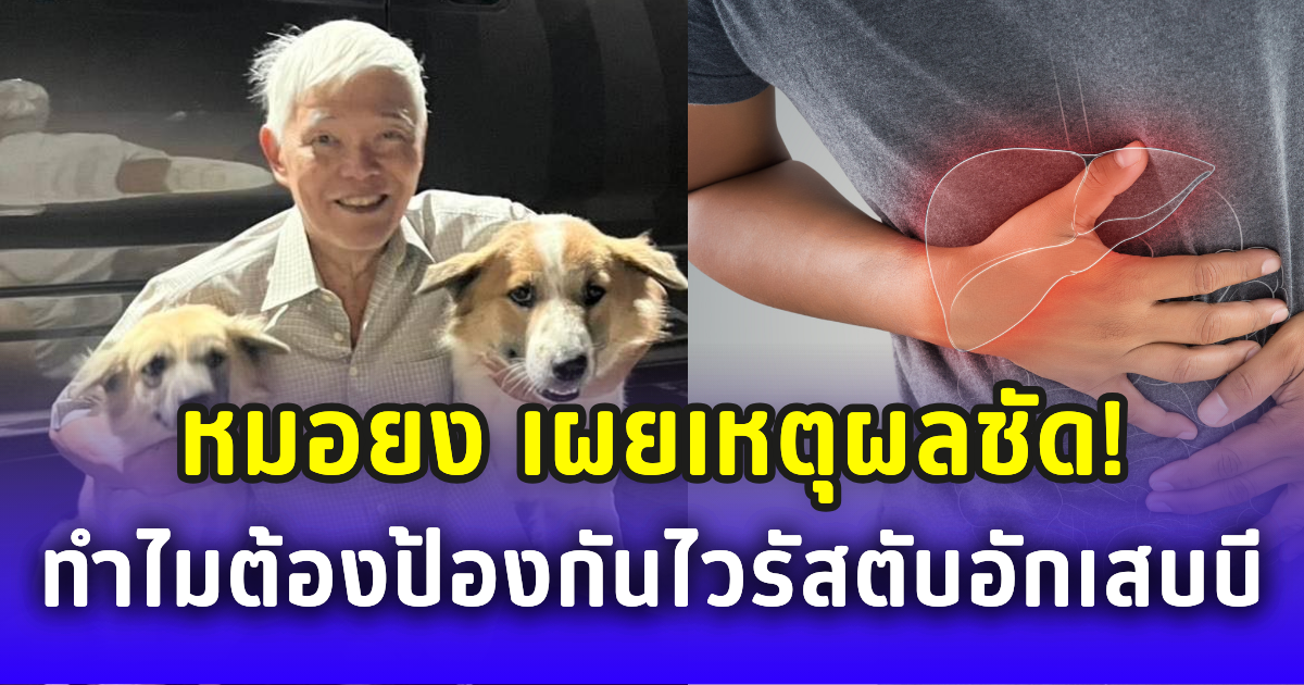 หมอยง เผยเหตุผลชัด! ทำไมผู้ที่อายุมากกว่า 33 ปีขึ้นไป ต้องป้องกันไวรัสตับอักเสบบี
