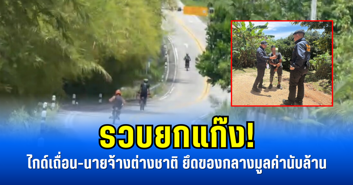 รวบยกแก๊ง! ไกด์เถื่อน-นายจ้างต่างชาติ ยึดของกลางมูลค่านับล้าน