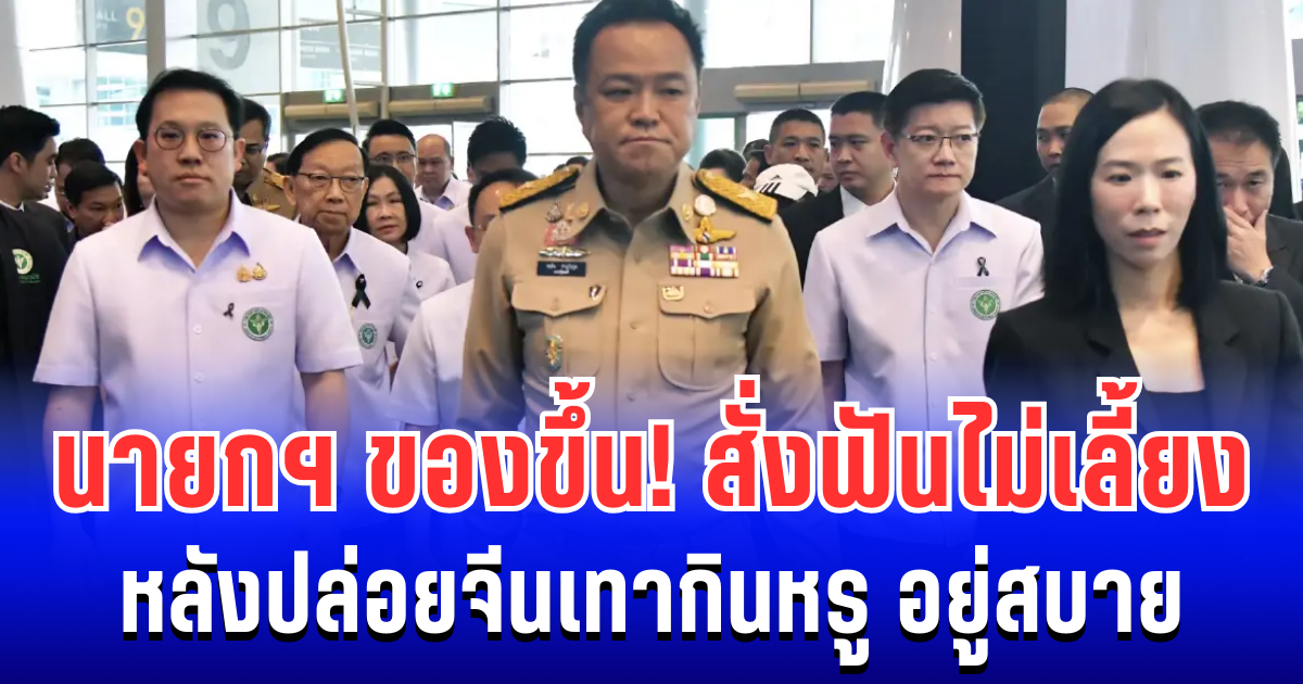 นายกฯ ของขึ้น! สั่งฟันไม่เลี้ยง หลังปล่อยจีนเทากินหรู อยู่สบาย มีนางแบบตัวท็อปบำเรอสวาท