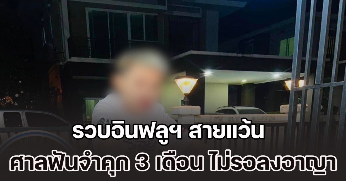 รวบอินฟลูฯ สายแว้น ผู้ติดตามกว่า 1.6 ล้าน ศาลฟันจำคุก 3 เดือน ไม่รอลงอาญา