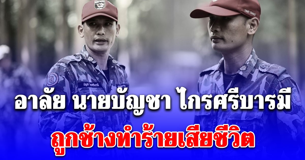 อาลัย นายบัญชา ไกรศรีบารมี ถูกช้างทำร้ายเสียชีวิต