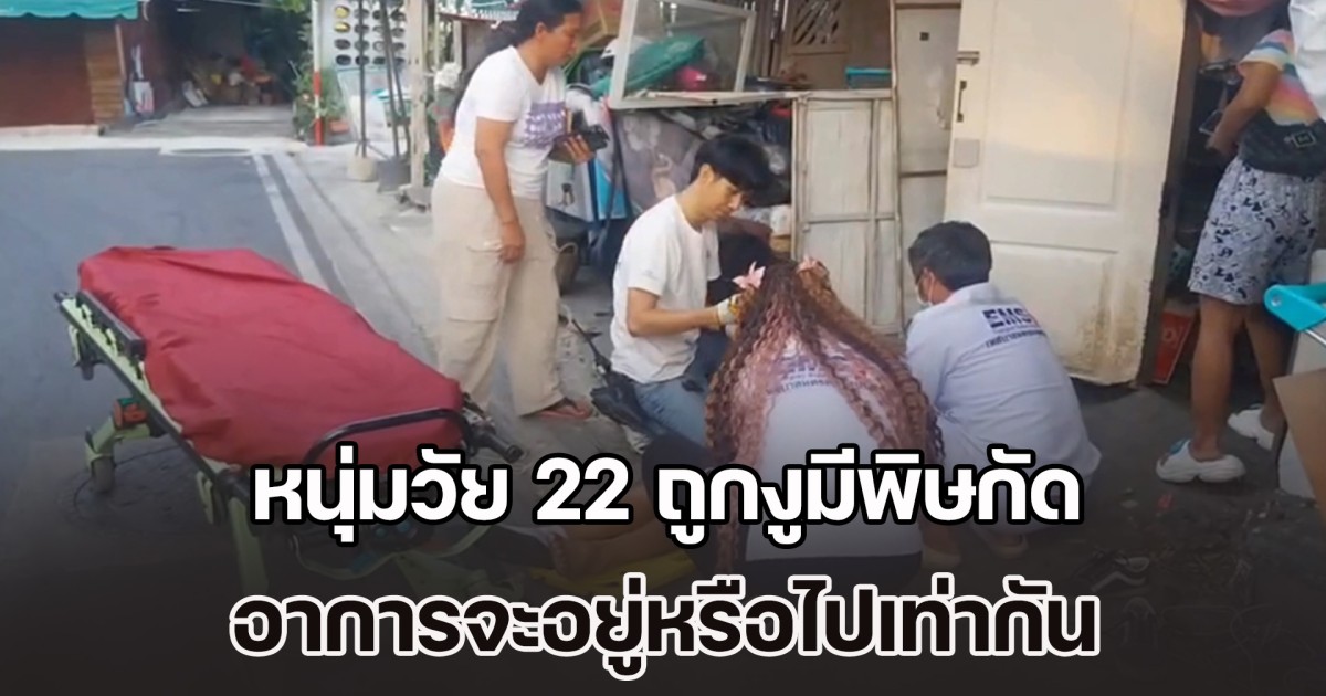 อุทาหรณ์! บ้านรกเป็นเหตุ หนุ่มวัย 22 ถูกงูมีพิษกัด อาการจะอยู่หรือไปเท่ากัน