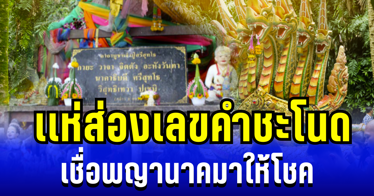 ให้ถูกหลายงวดเเล้ว! เเห่ส่องเลขคำชะโนด เชื่อพญานาคมาให้โชค