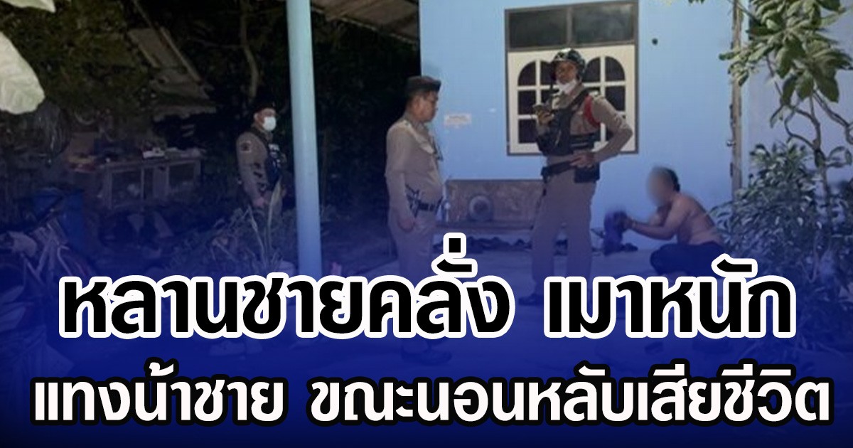 หลานชายคลั่ง เมาหนัก แทงน้าชาย ขณะนอนหลับเสียชีวิต