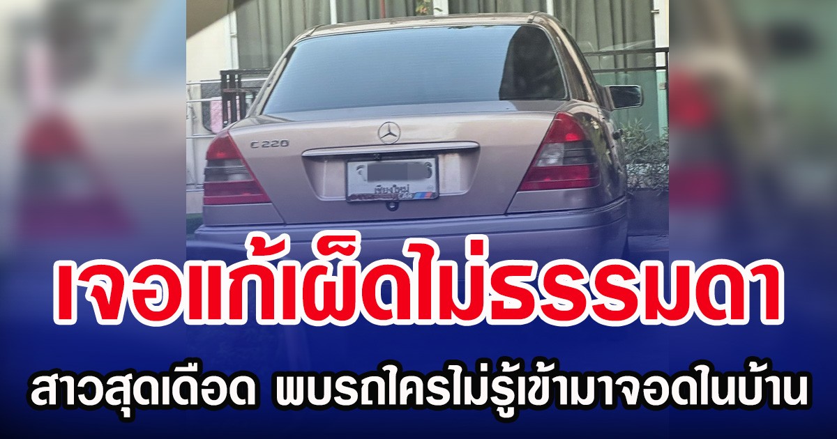 เจอแก้เผ็ดไม่ธรรมดา สาวสุดเดือด พบรถใครไม่รู้เข้ามาจอดในบ้าน