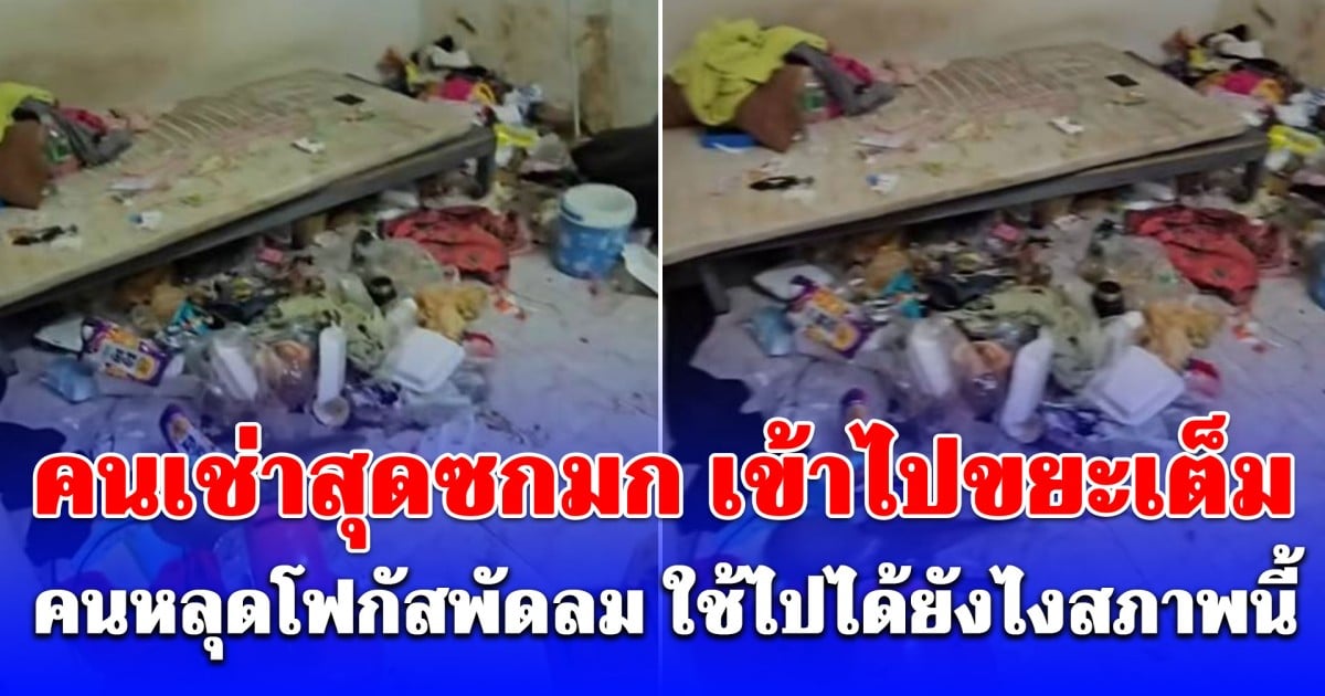 ไม่คิดว่าจะได้เจอกับตัว! คนเช่าสุดซกมก เข้าไปขยะเต็ม หลุดโฟกัสพัดลมเกินไปมาก เฉลยคนเช่าเพศไหน