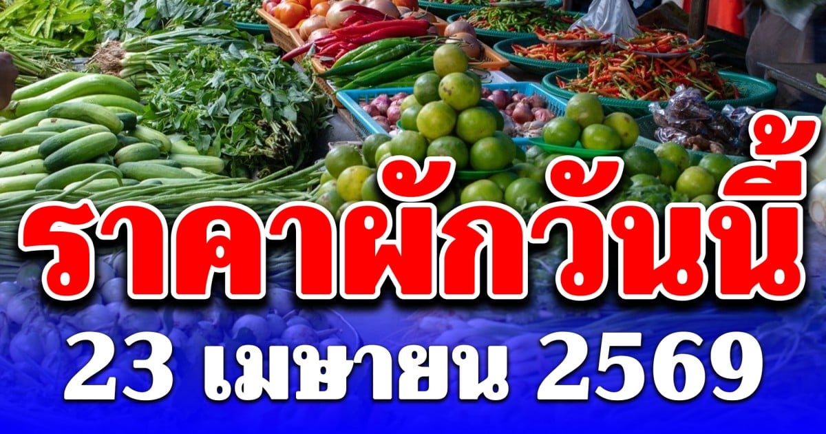 แพงไม่ไหว! ราคาผักวันนี้ 23 เมษายน 2569